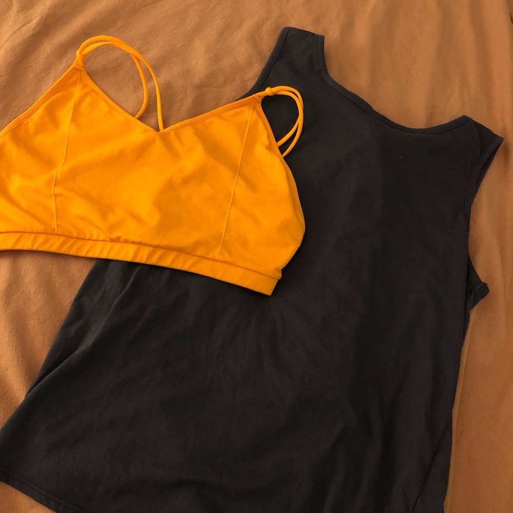Fabletics bundle bra and knot top